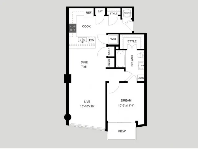 Seven Rise apartments Austin Floor plan 8
