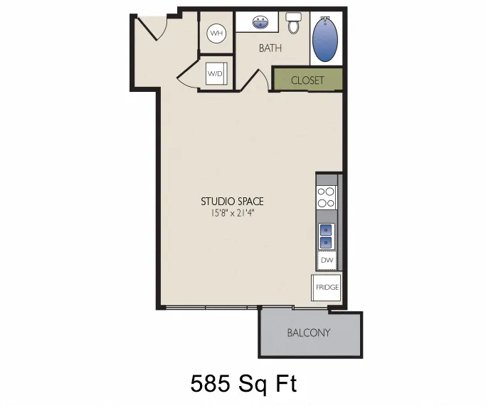 SkyHouse Rise apartments Austin Floor plan 2