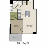 SkyHouse Rise apartments Austin Floor plan 5