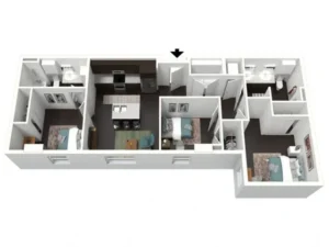 Skyloft Rise apartments Austin Floor plan 1