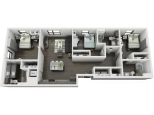 Skyloft Rise apartments Austin Floor plan 3