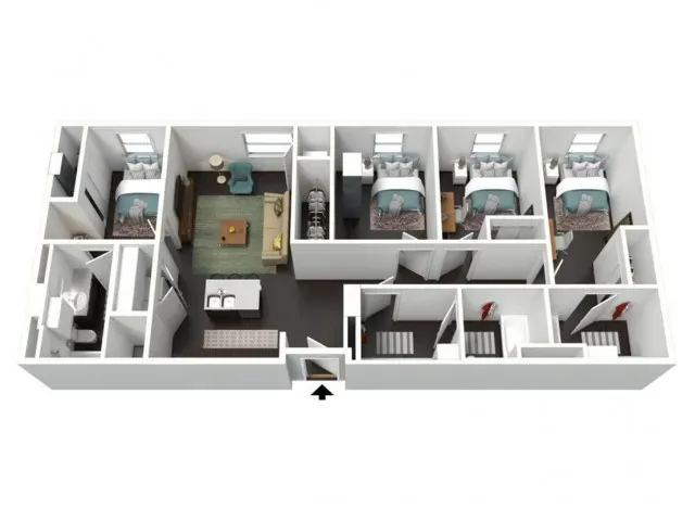 Skyloft Rise apartments Austin Floor plan 4