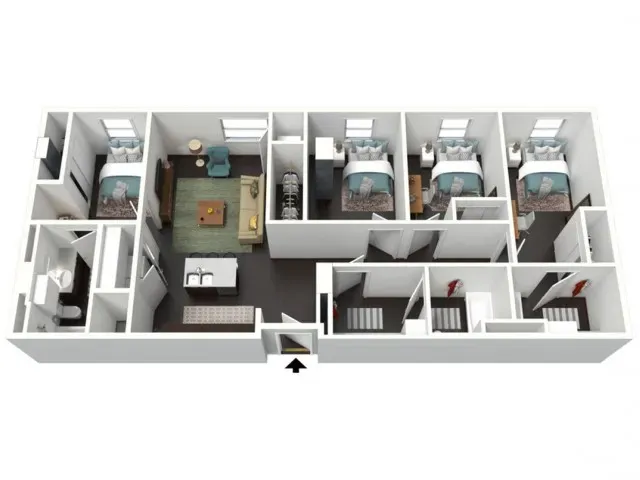 Skyloft Rise apartments Austin Floor plan 5