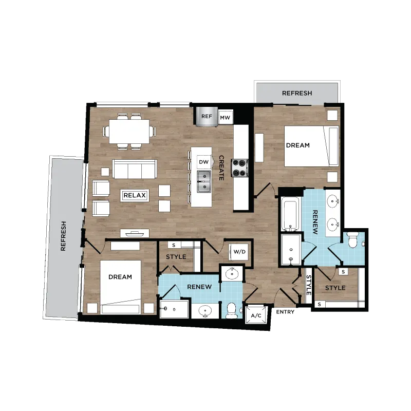 St. Andrie Rise apartments Houston Floor plan 10