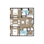 St. Andrie Rise apartments Houston Floor plan 12