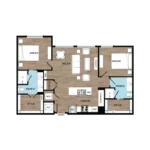 St. Andrie Rise apartments Houston Floor plan 13