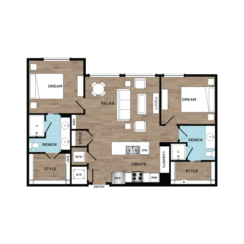 St. Andrie Rise apartments Houston Floor plan 13