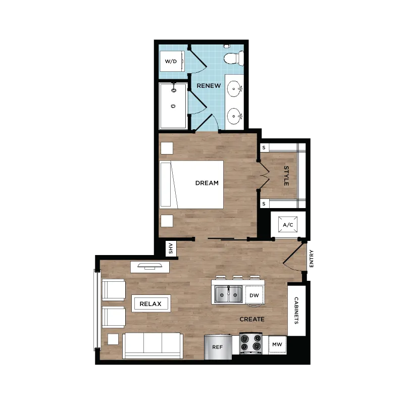 St. Andrie Rise apartments Houston Floor plan 4