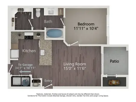 The Argonne Apartments FloorPlan 2