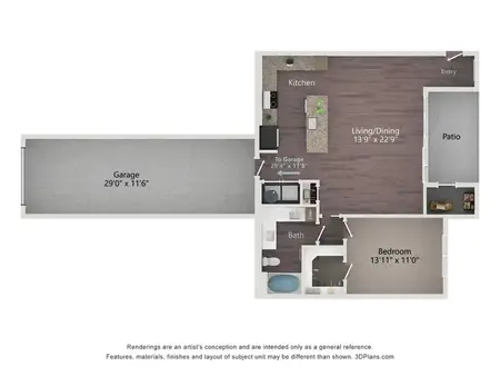 The Argonne Apartments FloorPlan 4