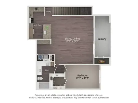 The Argonne Apartments FloorPlan 5