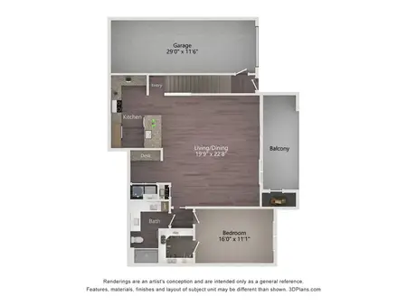 The Argonne Apartments FloorPlan 6