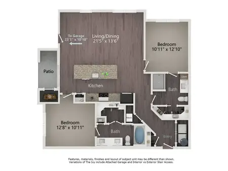 The Argonne Apartments FloorPlan 9