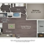 The Argonne Apartments Rise apartments Houston Floor plan 3