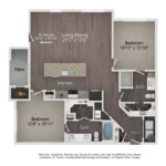The Argonne Apartments Rise apartments Houston Floor plan 4
