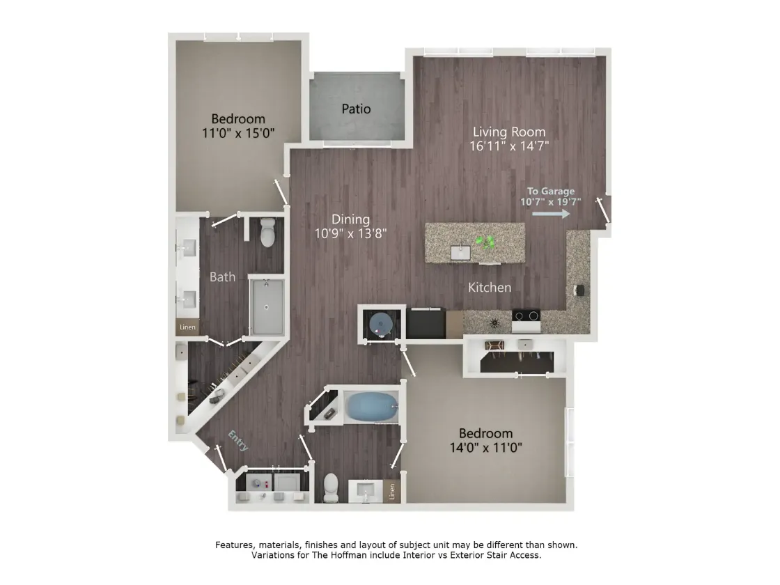 The Argonne Apartments Rise apartments Houston Floor plan 6