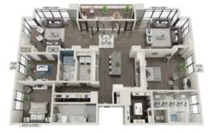 The Bowen Rise apartments Austin Floor plan 14