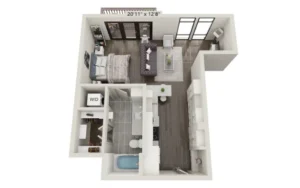 The Bowen Rise apartments Austin Floor plan 3