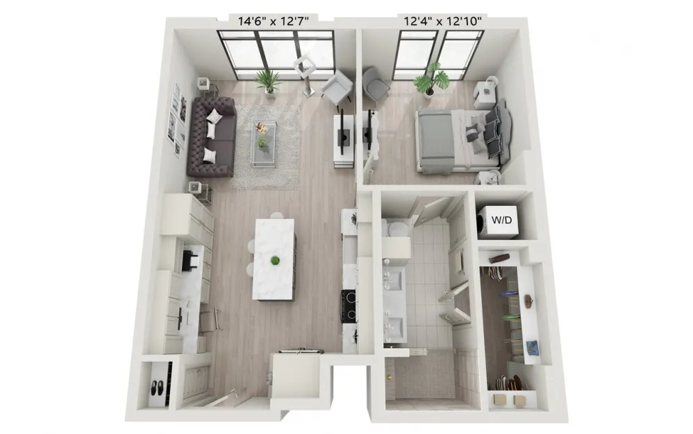 The Bowen Rise apartments Austin Floor plan 5
