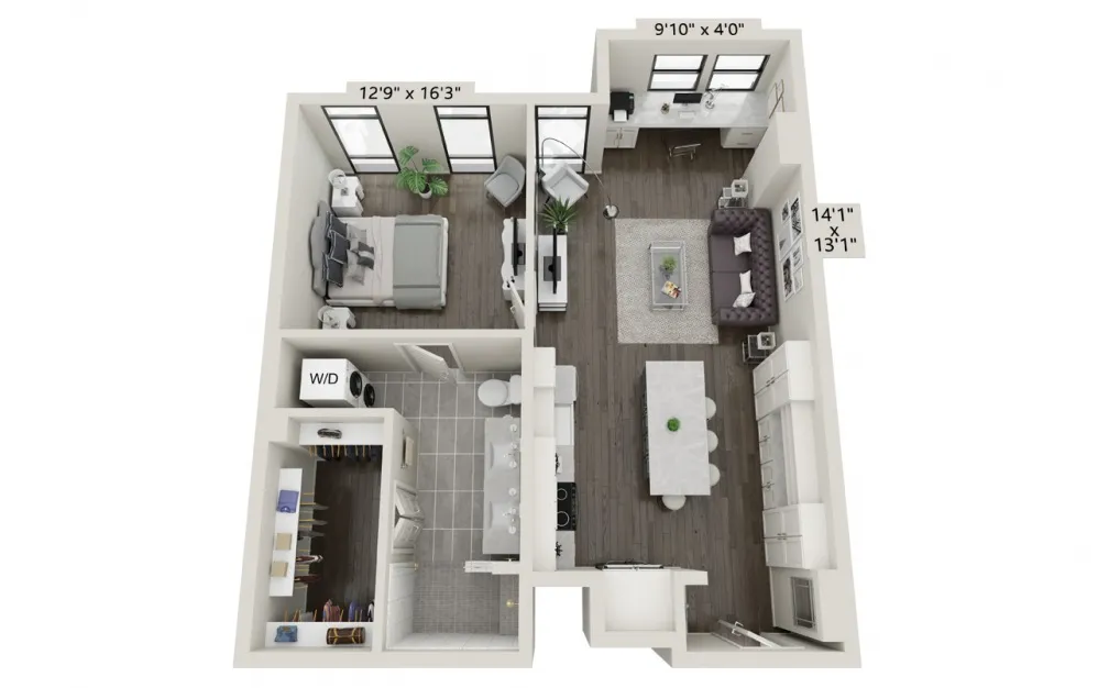 The Bowen Rise apartments Austin Floor plan 6