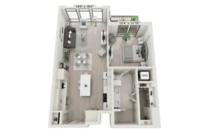 The Bowen Rise apartments Austin Floor plan 7
