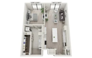 The Bowen Rise apartments Austin Floor plan 8