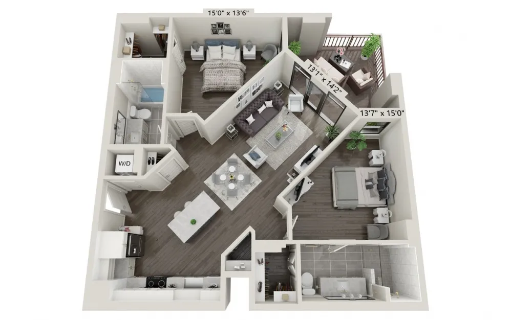 The Bowen Rise apartments Austin Floor plan 9