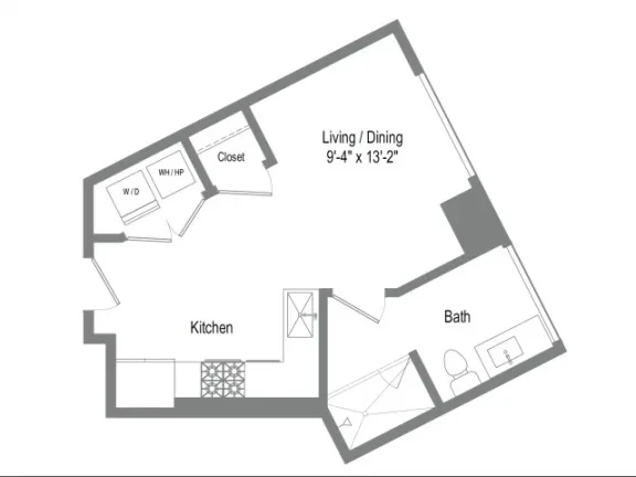 The Bowie Rise apartments Austin Floor plan 1