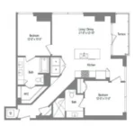 The Bowie Rise apartments Austin Floor plan 14