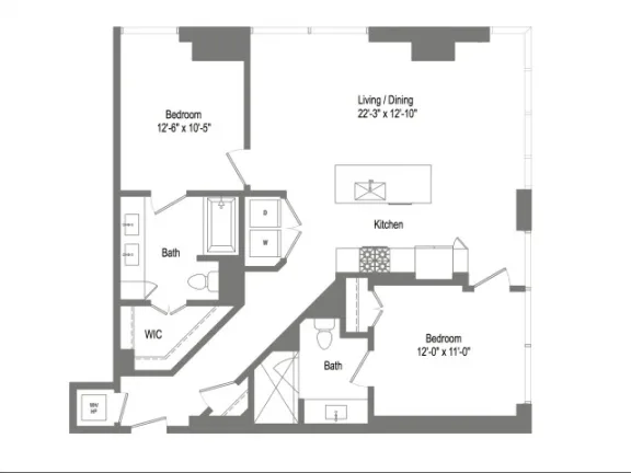The Bowie Rise apartments Austin Floor plan 15