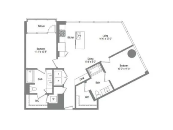 The Bowie Rise apartments Austin Floor plan 17