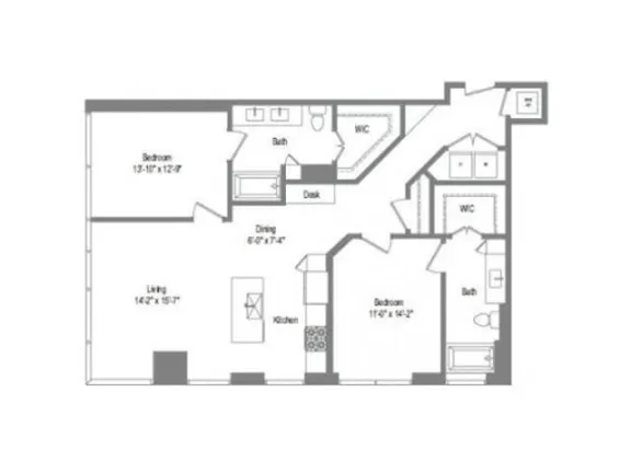 The Bowie Rise apartments Austin Floor plan 19