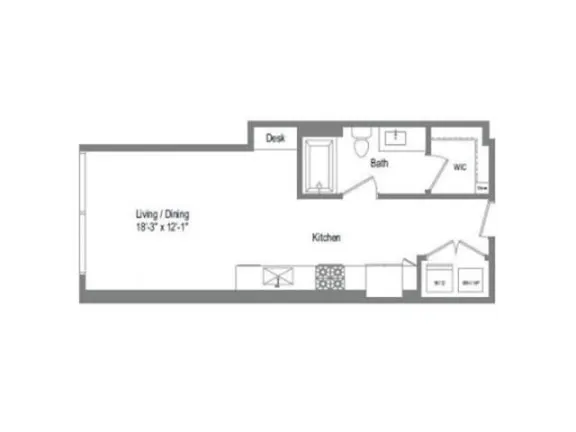 The Bowie Rise apartments Austin Floor plan 2