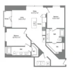 The Bowie Rise apartments Austin Floor plan 20