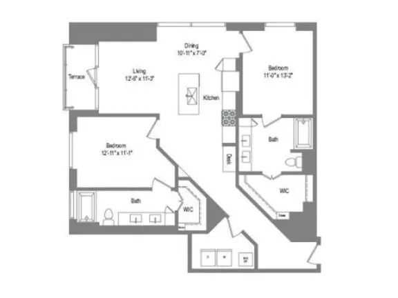 The Bowie Rise apartments Austin Floor plan 20
