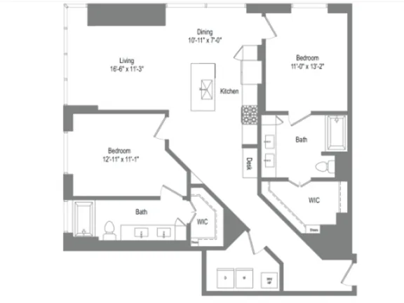The Bowie Rise apartments Austin Floor plan 21