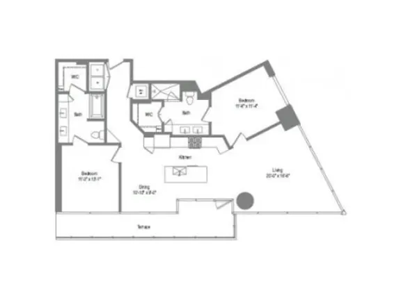 The Bowie Rise apartments Austin Floor plan 23