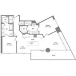 The Bowie Rise apartments Austin Floor plan 24