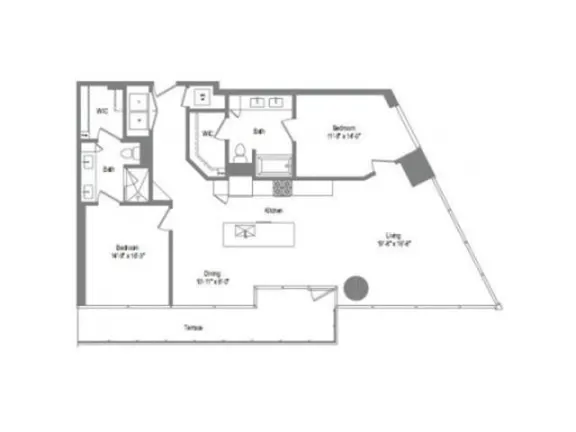 The Bowie Rise apartments Austin Floor plan 25