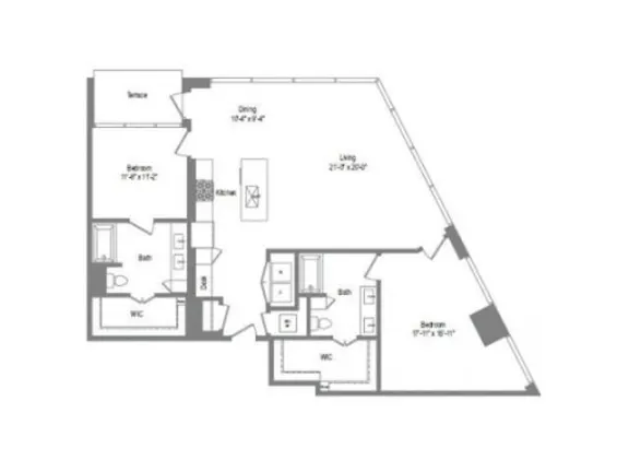 The Bowie Rise apartments Austin Floor plan 26