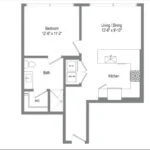 The Bowie Rise apartments Austin Floor plan 3