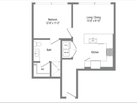 The Bowie Rise apartments Austin Floor plan 3