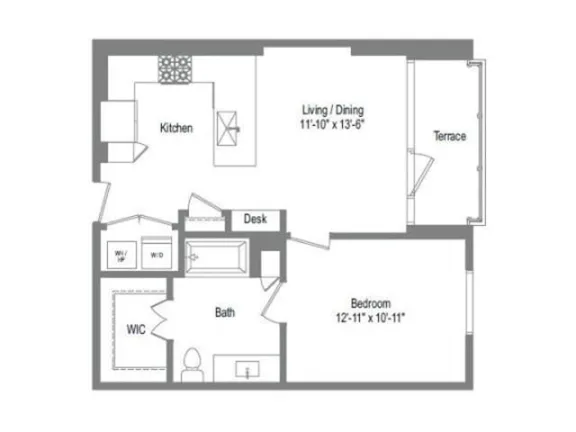 The Bowie Rise apartments Austin Floor plan 4