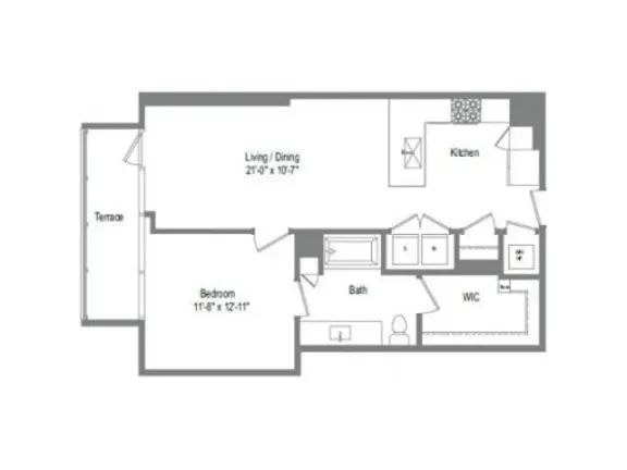 The Bowie Rise apartments Austin Floor plan 6