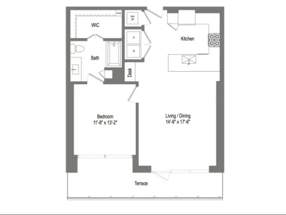The Bowie Rise apartments Austin Floor plan 7