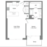 The Bowie Rise apartments Austin Floor plan 8