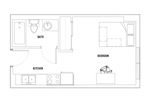 The Callaway House Rise apartments Austin Floor plan 1