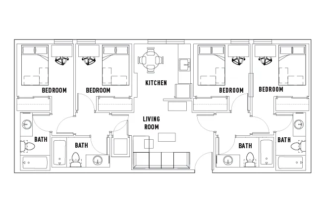The Callaway House Rise apartments Austin Floor plan 6