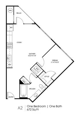 The Citadel Rise apartments Houston Floor plan 4
