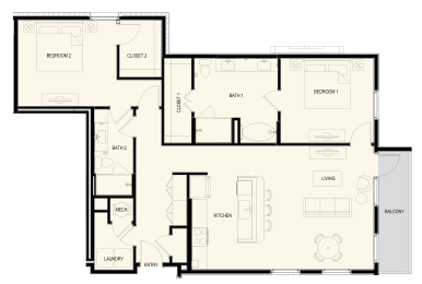 The Laura Rise Apartments Houston FloorPlan 20